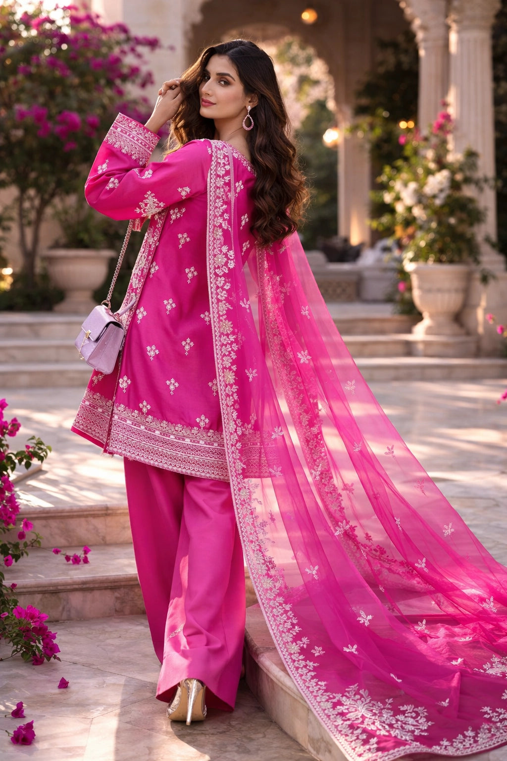 Short Kameez Pink