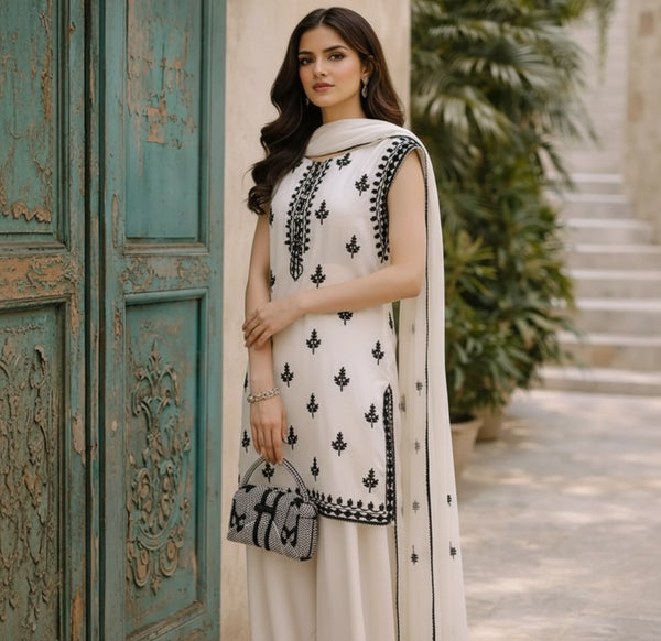 Sleeveless with Black print